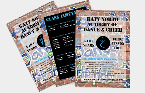 The Katy North Academy of Dance and Cheer flyer