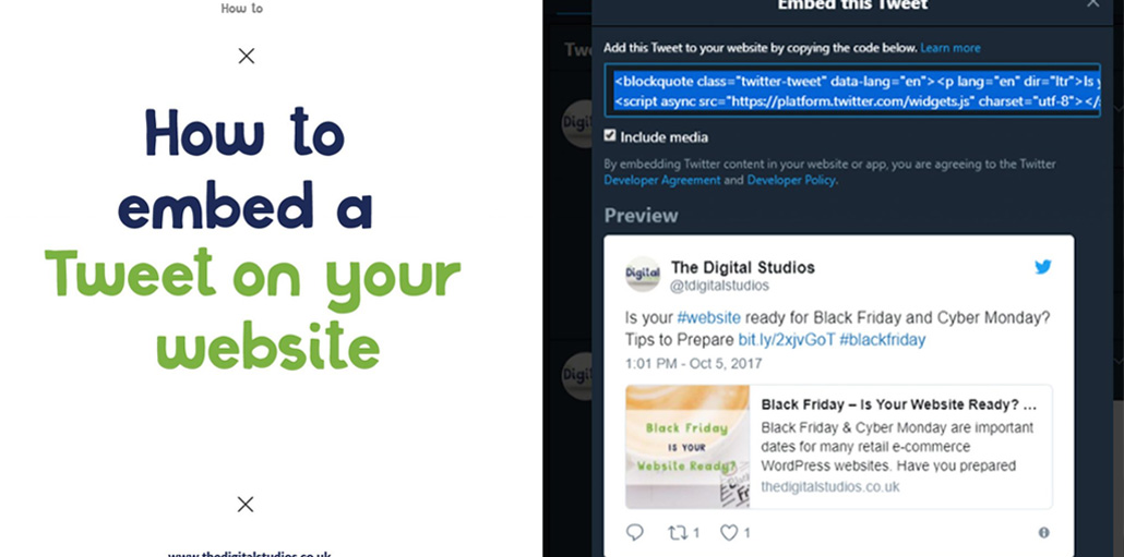 How to embed a Tweet on your website